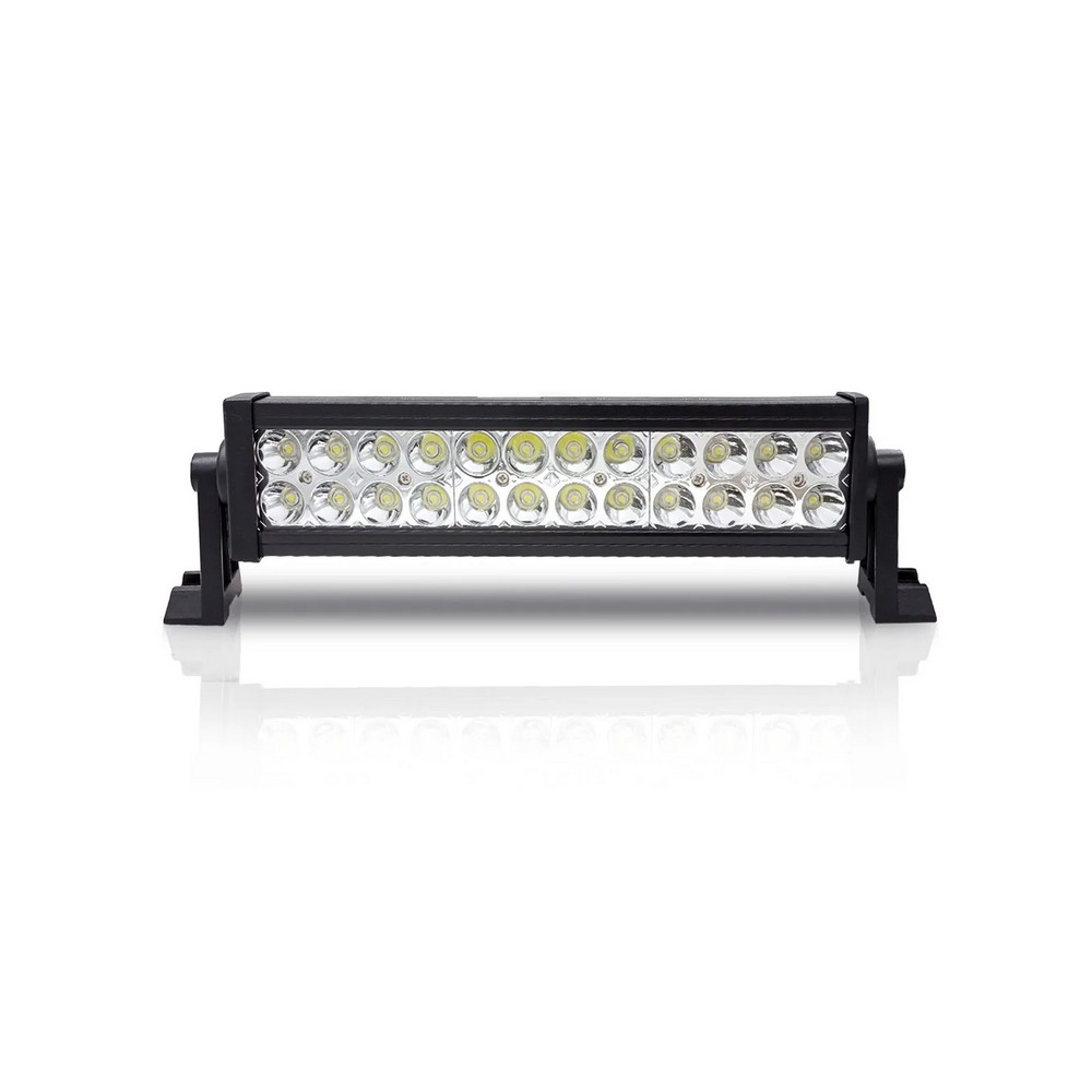 Farol Auxiliar Super Led Barra Preto 24 Leds 72W Suns Acessorios FLU420