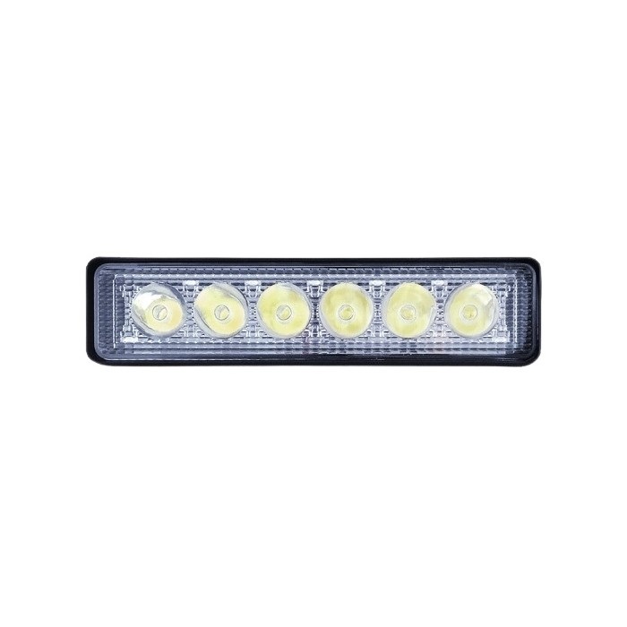 Farol Auxiliar Super Led Barra Preto 6 Leds 18W Bivolt Suits SLW918