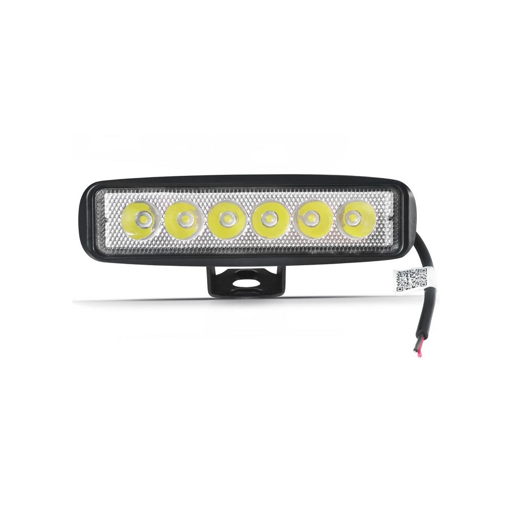 Farol Auxiliar Super Led Barra Preto 6 Leds 18W Bivolt Suns Acessorios FLU918