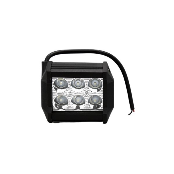 Farol Auxiliar Super Led Cree 6 Leds 18W Suits SLW1018