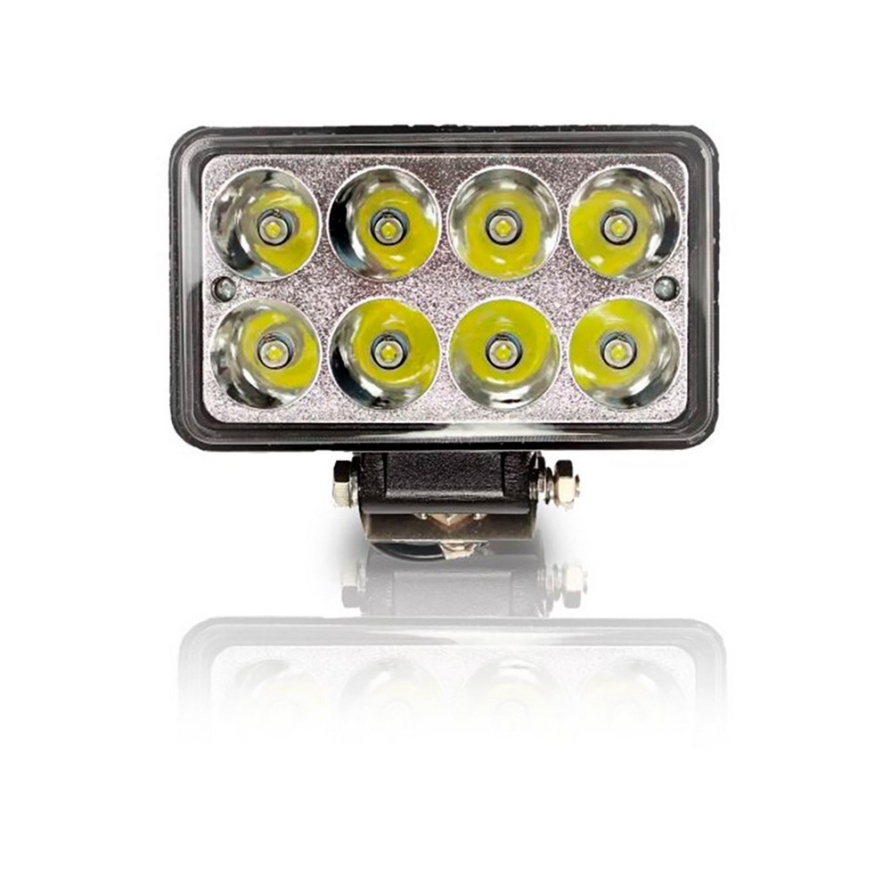 Farol Auxiliar Unitário Retangular 4 Pol. 8 Leds 24W Suns Acessorios FLU425