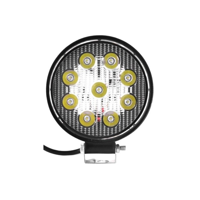 Farol Auxiliar Universal Unitário Redondo 9 Leds 27W Suns Acessorios FLU627