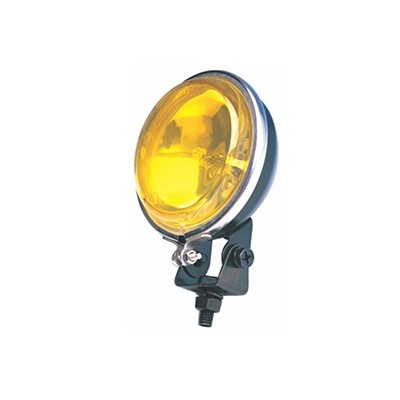 Farol de Milha Amarelo Redondo Carcaça Preta 76mm Orgus XR213