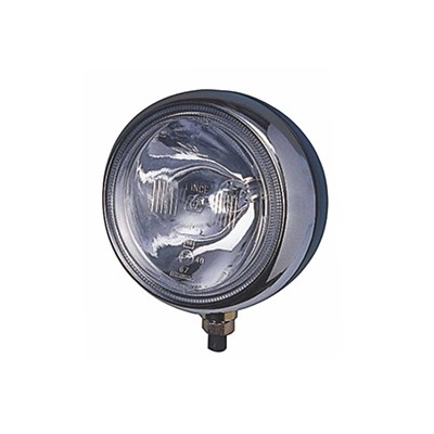Farol de Milha com Aro Cromado Carcaça Preta 180mm Orgus LE34AC