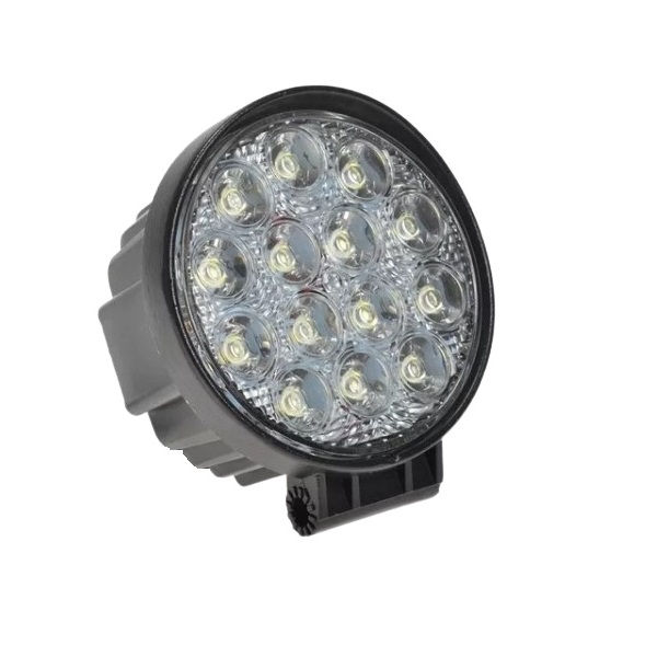 Farol de Milha Unitário Redondo 12/24W 42w 14 Leds 6000k Import FG2242W2272, foto 2