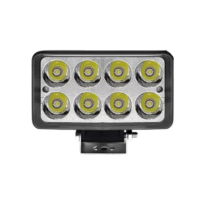 Farol de Milha Unitário Retangular 4 8 Leds 24w Eletricway TG0802013