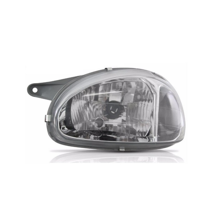 Farol Principal Carcaça Cinza Pisca Cristal H4 lado esquerdo Rtech RTC1582
