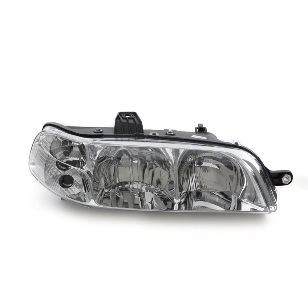 Farol Principal Carcaça Preta Máscara Cromada lado direito Arteb 160762