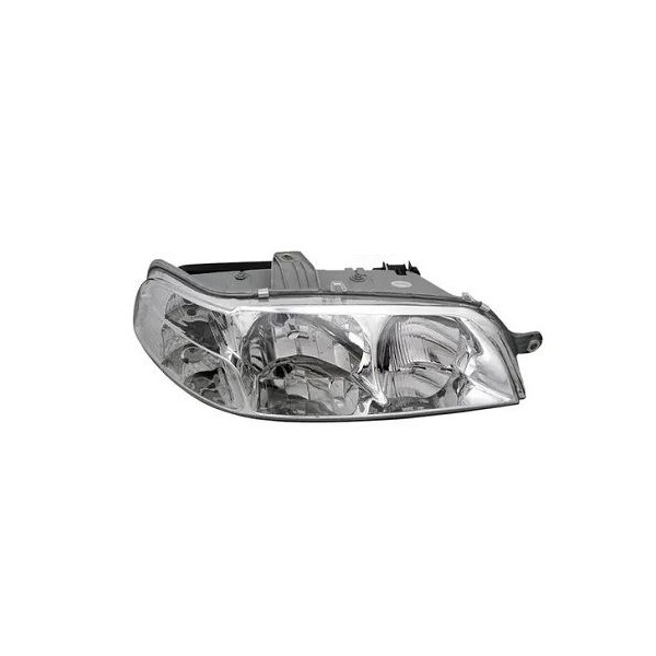 Farol Principal Carcaça Preta Máscara Cromada lado direito Cambuci Imports 057380