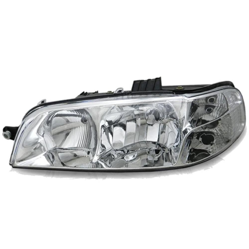 Farol Principal Carcaça Preta Máscara Cromada lado esquerdo Orgus FF486LE