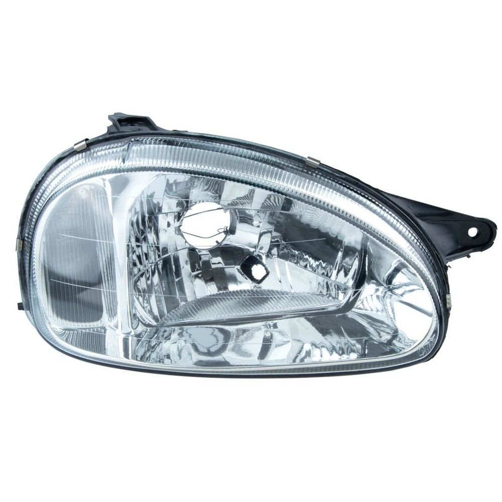 Farol Principal Carcaça Preta Pisca Cristal H4 lado direito Orgus FG349LD