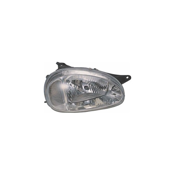 Farol Principal Carcaça Preta Pisca Cristal H4 lado esquerdo Orgus FG579LE