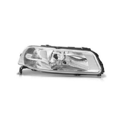Farol Principal Cromado Monorefletor com Defletor lado esquerdo Fabricio F015