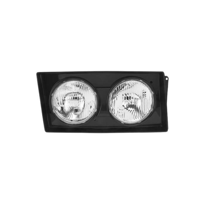 Farol Principal Duplo com Moldura Preta lado direito Nino F180