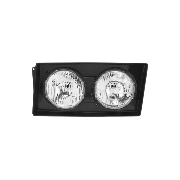 Farol Principal Duplo com Moldura Preta lado esquerdo Nino F179