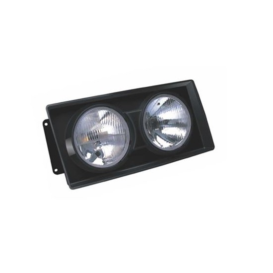 Farol Principal Duplo Moldura Preta H1/H1 lado direito Orgus FW131LD