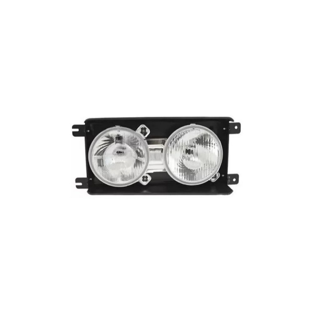 Farol Principal Duplo Redondo H1/H1 lado esquerdo Orgus FM117LE