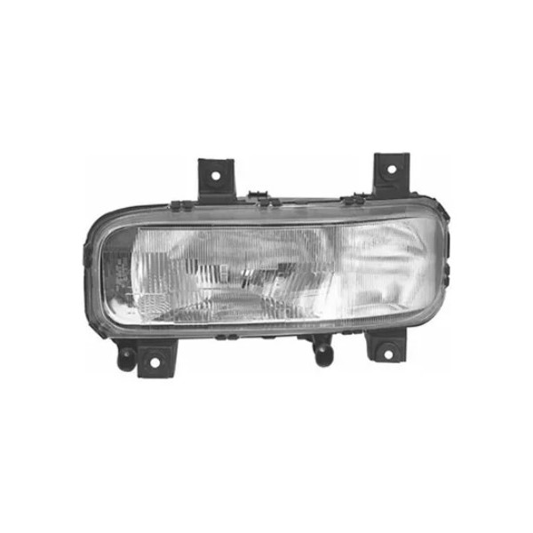 Farol Principal Lente Raiada com Milha lado esquerdo Orgus FM143LE