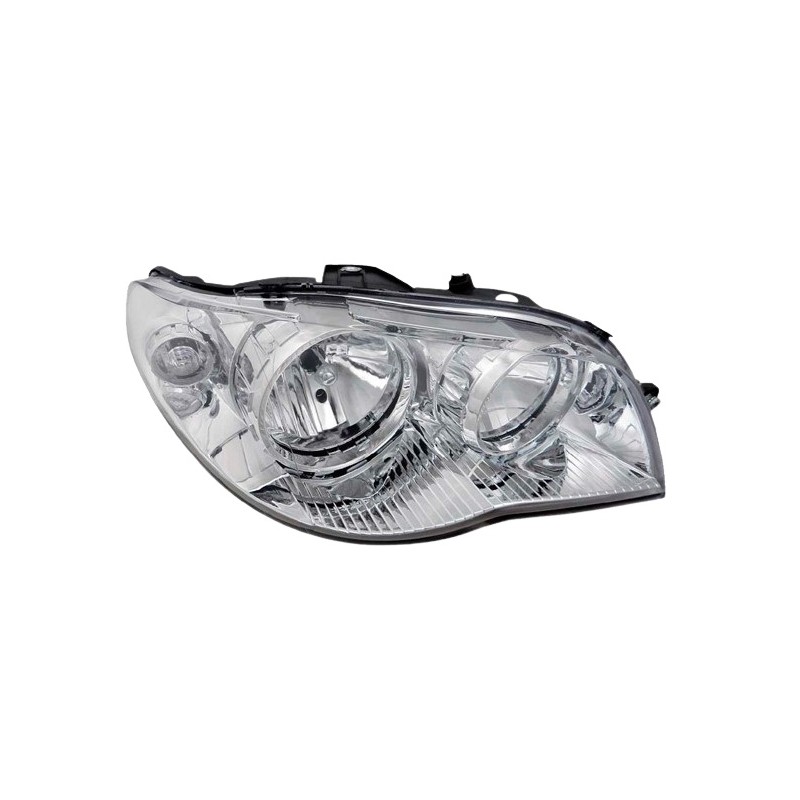Farol Principal Máscara Cromada Aro Cromado H7/H7 lado direito Rtech RTC1675