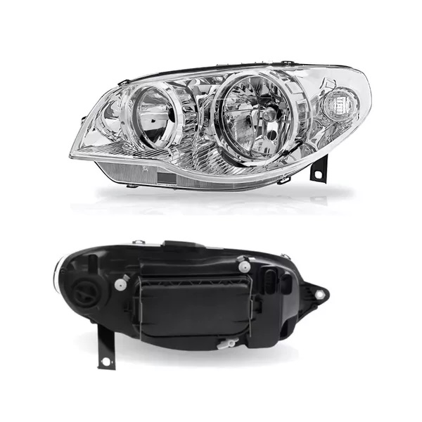 Farol Principal Máscara Cromada Aro Cromado H7/H7 lado esquerdo Arteb 0160785