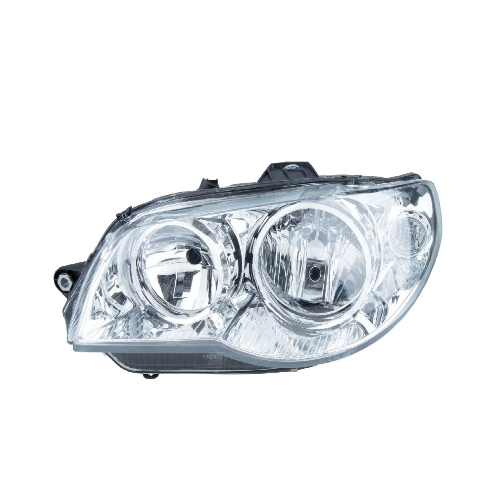 Farol Principal Máscara Cromada Aro Cromado H7/H7 lado esquerdo Solocar SL012041