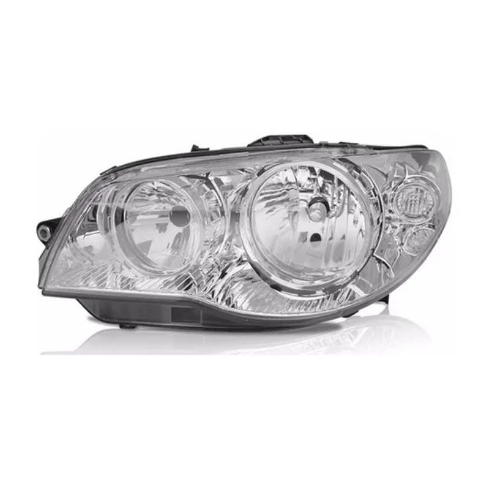 Farol Principal Máscara Cromada Aro Cromado H7/H7 lado esquerdo Rtech RTC1676