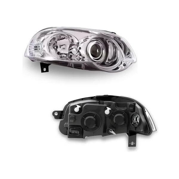 Farol Principal Máscara Cromada Aro Cromado lado direito Arteb 0161004