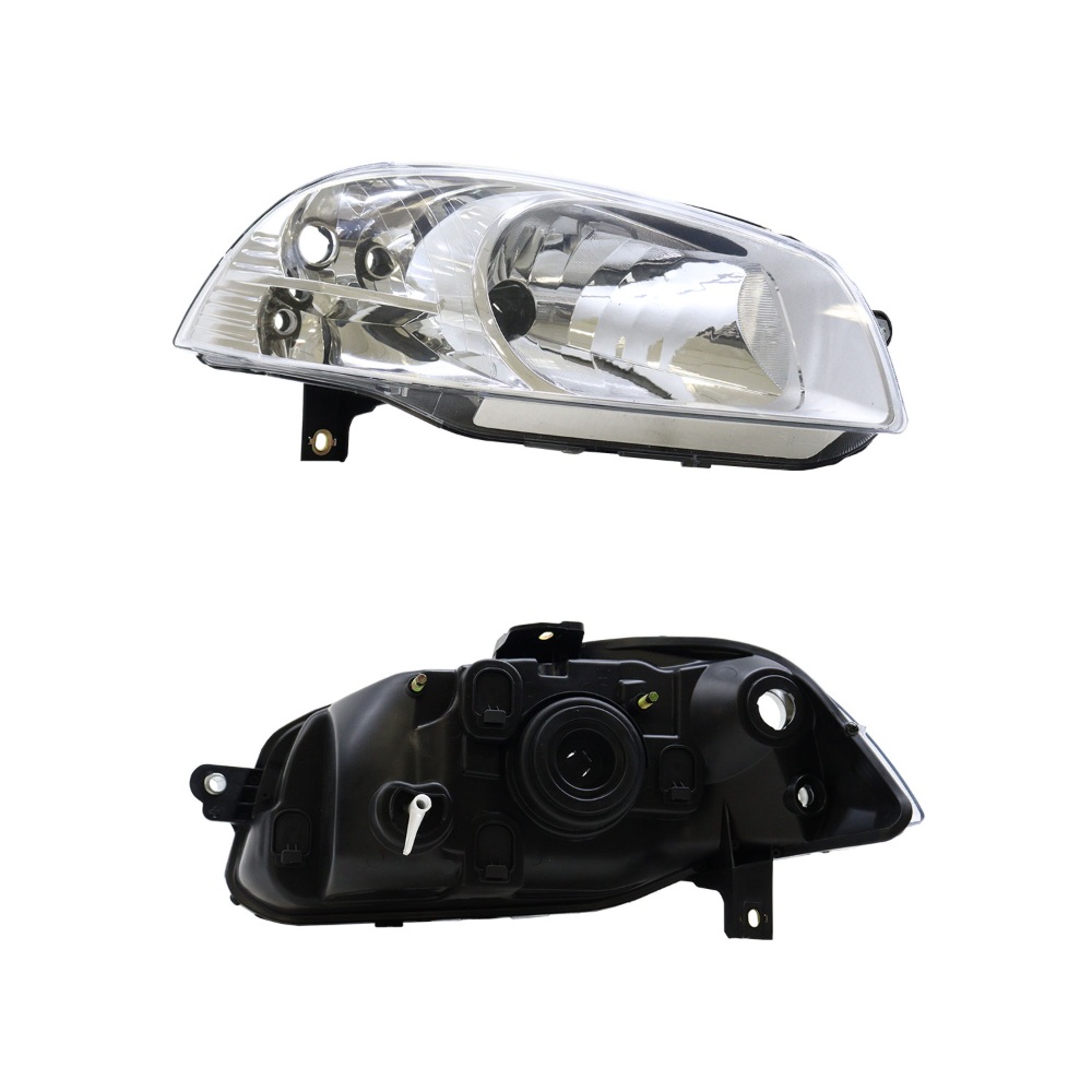 Farol Principal Máscara Cromada Aro Cromado lado direito Fabricio MG01301D