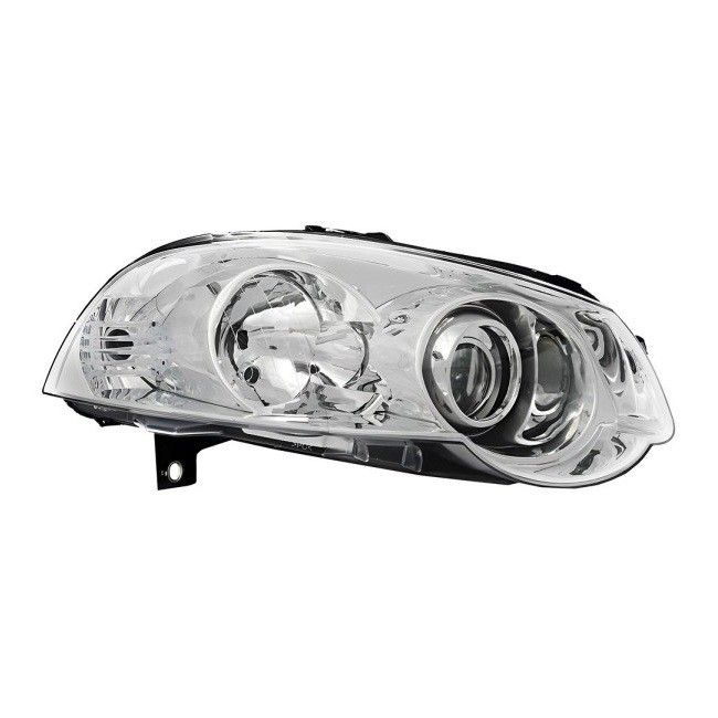 Farol Principal Máscara Cromada Aro Cromado lado direito Solocar SL012040
