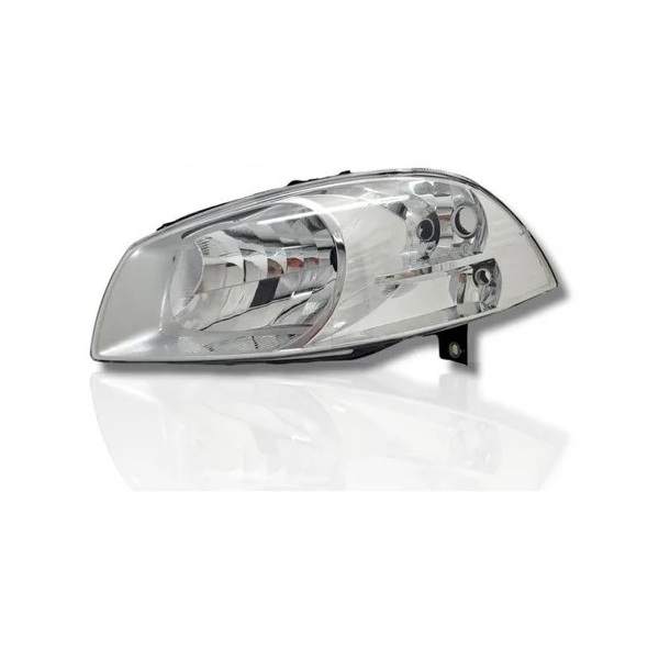 Farol Principal Máscara Cromada Aro Cromado lado esquerdo Fabricio F013