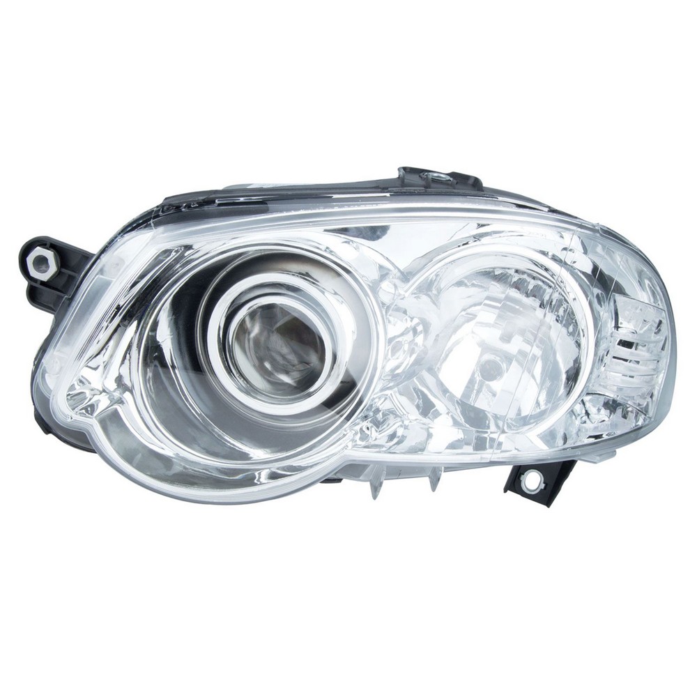 Farol Principal Máscara Cromada Aro Cromado lado esquerdo Orgus FF460LE