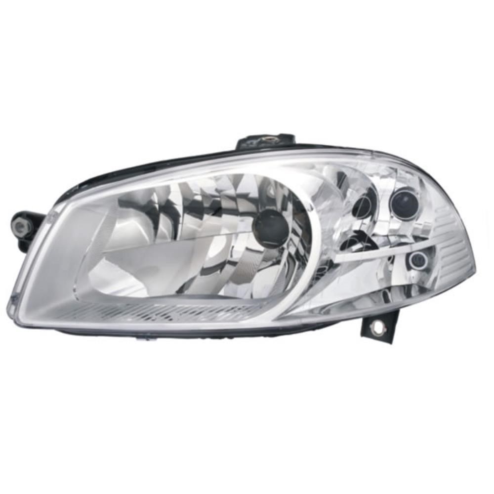 Farol Principal Máscara Cromada Aro Cromado lado esquerdo Orgus FF488LE