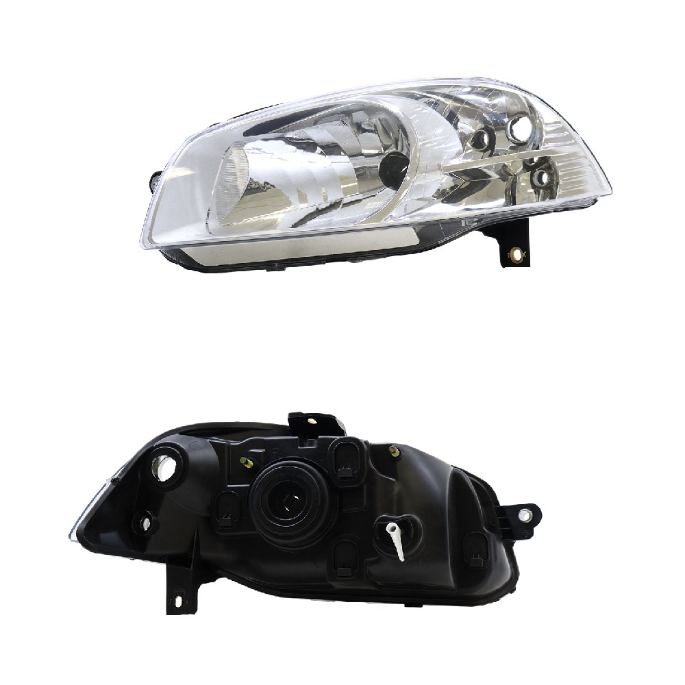 Farol Principal Máscara Cromada Aro Cromado lado esquerdo Solocar SL012073