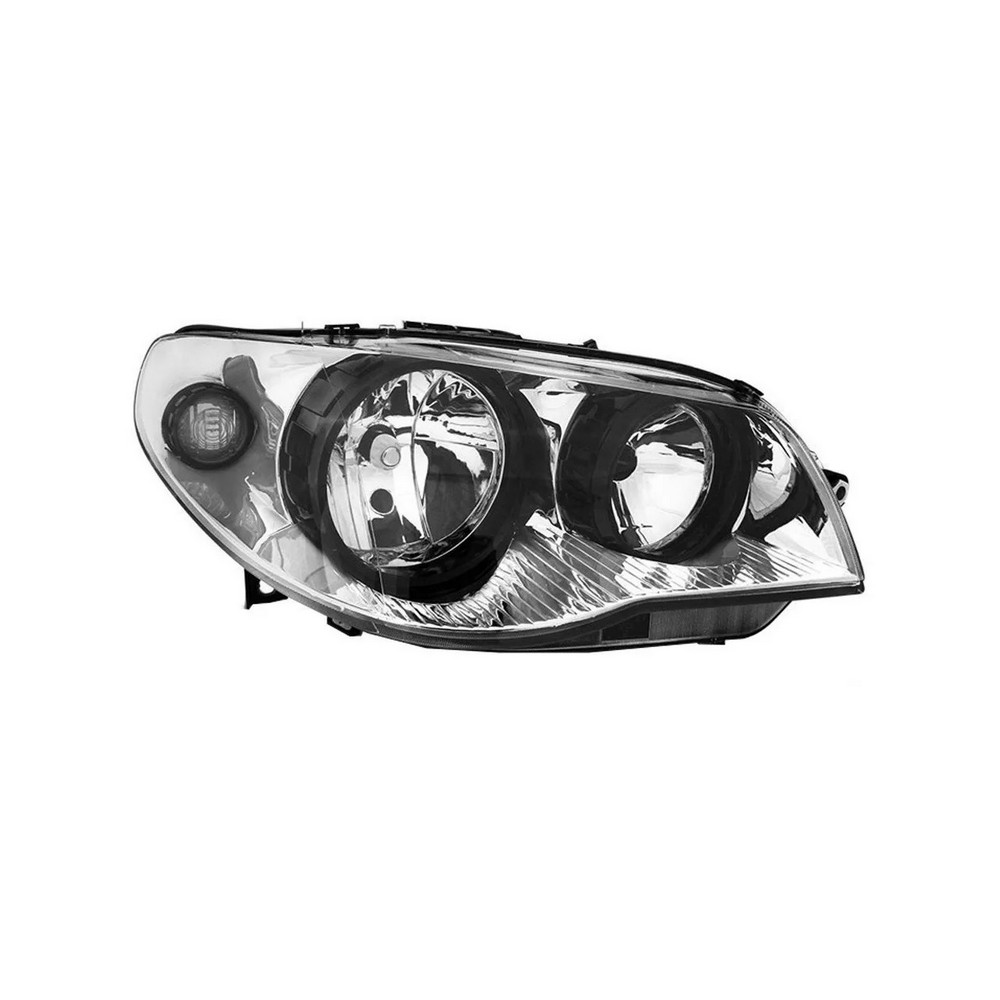Farol Principal Máscara Cromada Aro Preto H7/H7 lado direito Automotive Imports ZN555021