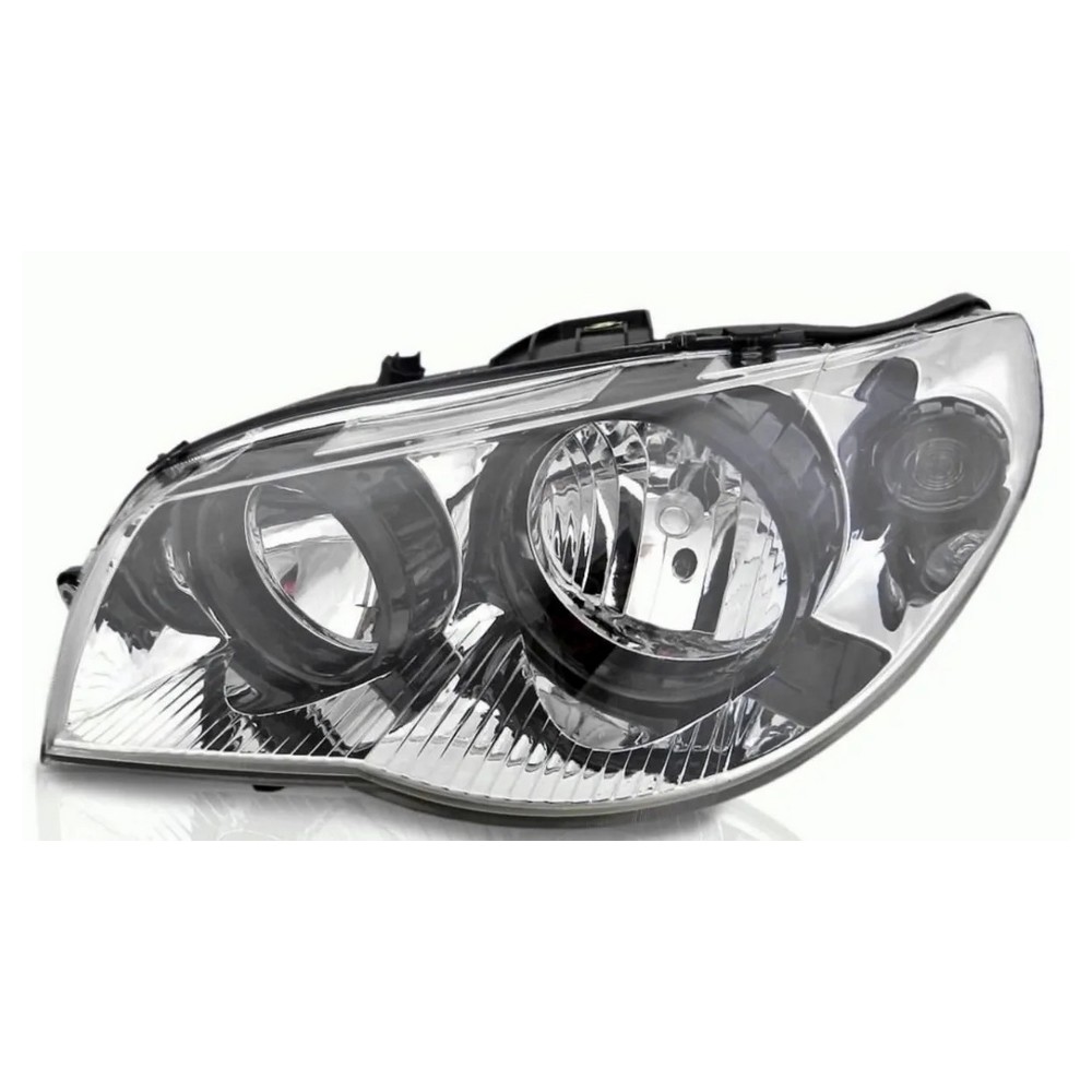 Farol Principal Máscara Cromada Aro Preto H7/H7 lado esquerdo Automotive Imports ZN555022