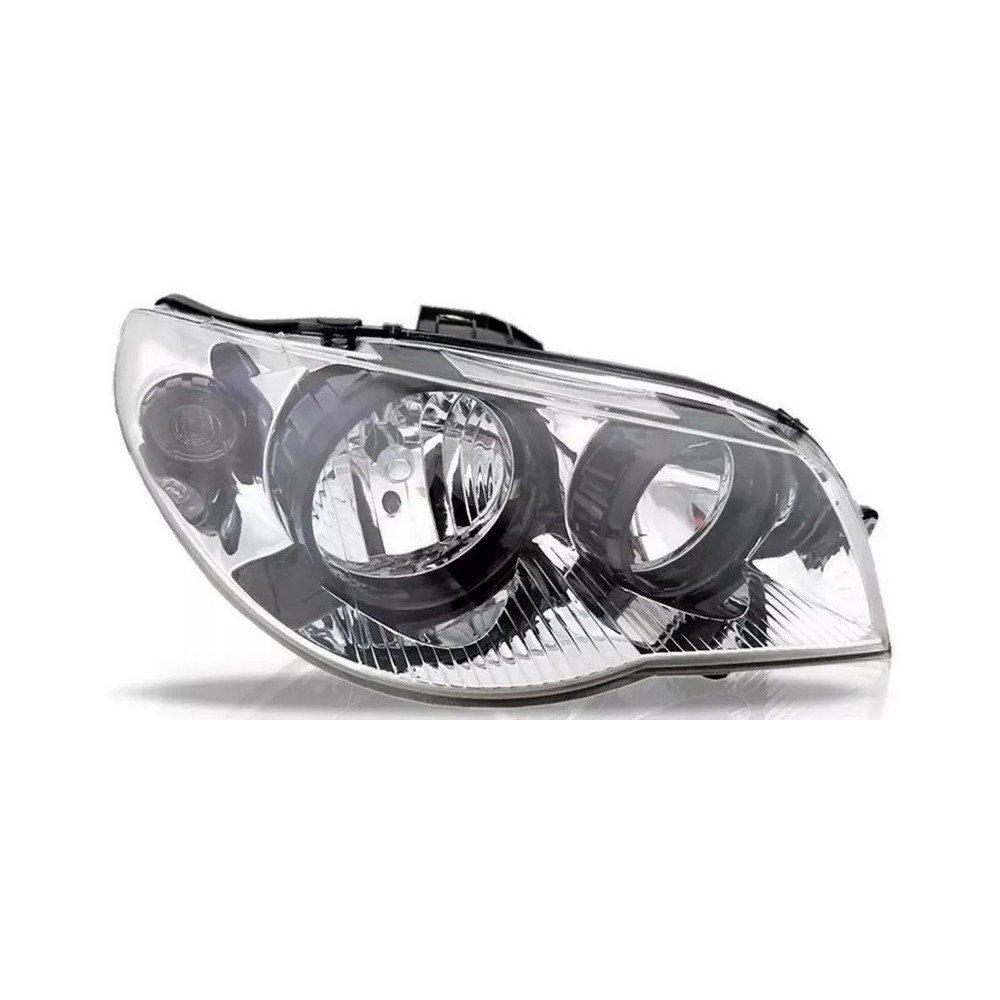 Farol Principal Máscara Cromada Aro Preto lado direito Automotive Imports ZN1414210