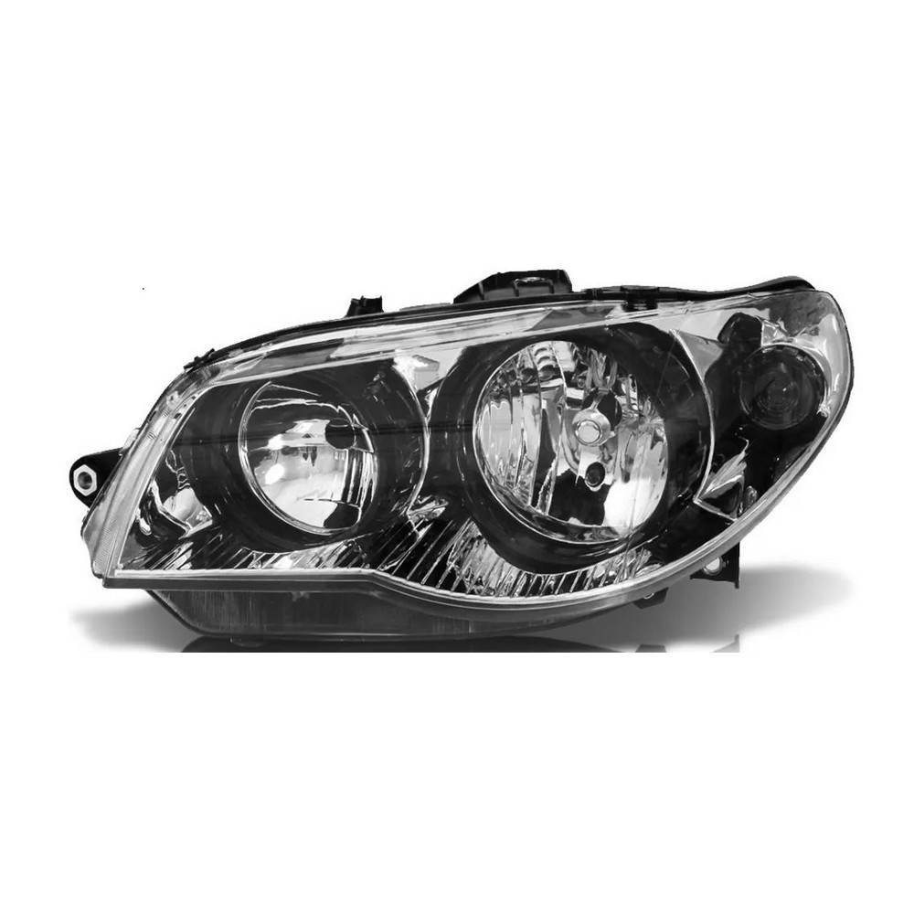 Farol Principal Máscara Cromada Aro Preto lado esquerdo Automotive Imports ZN1414211
