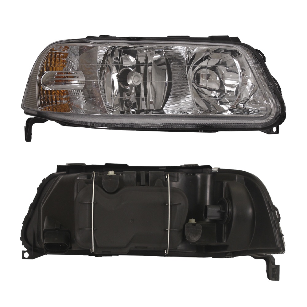 Farol Principal Máscara Cromada Birefletor H7/H1 lado direito Solocar SL012022