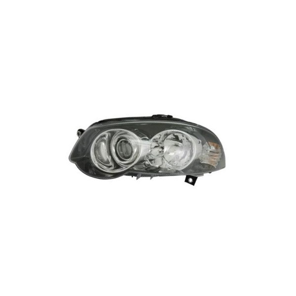 Farol Principal Máscara Negra Aro Cromado lado esquerdo Cambuci Imports 031165