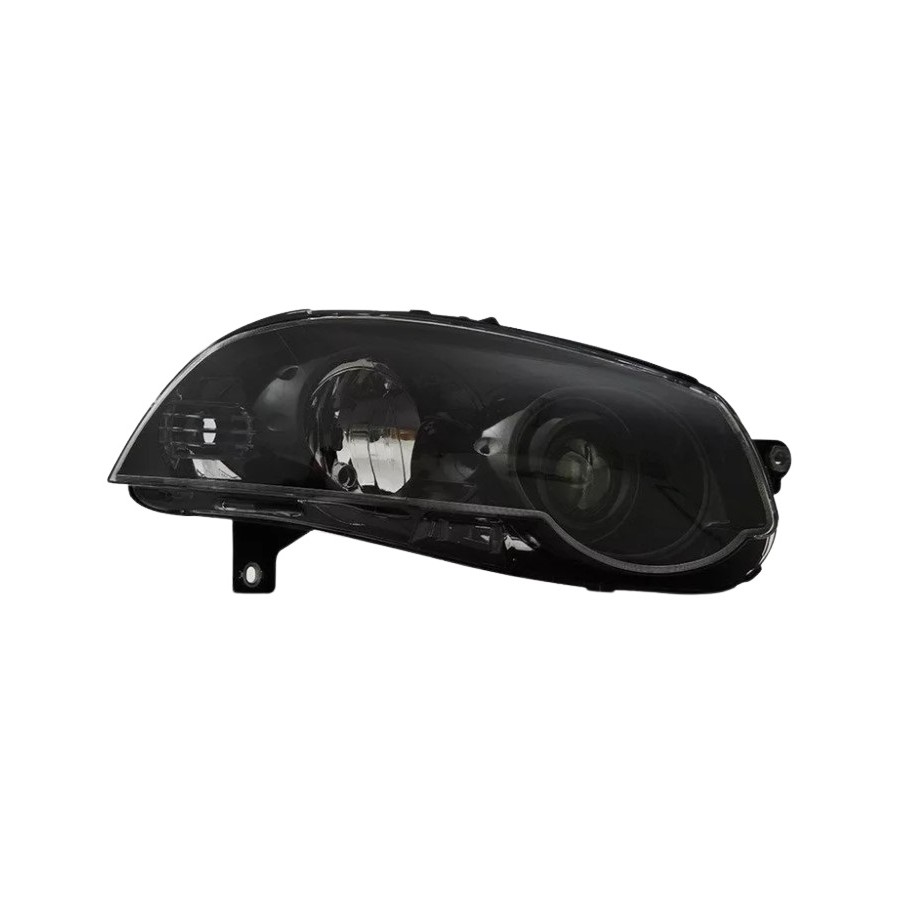 Farol Principal Máscara Negra Aro Preto lado direito Cambuci Imports 043495
