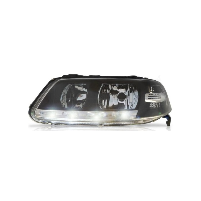 Farol Principal Máscara Negra Birefletor com Led lado esquerdo RCD FL2173RV