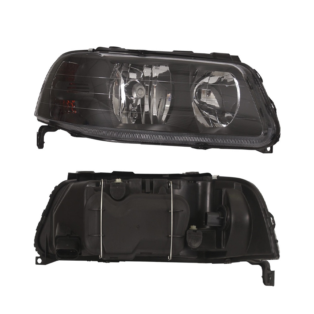 Farol Principal Máscara Negra Birefletor H7/H1 lado direito Solocar SL012025