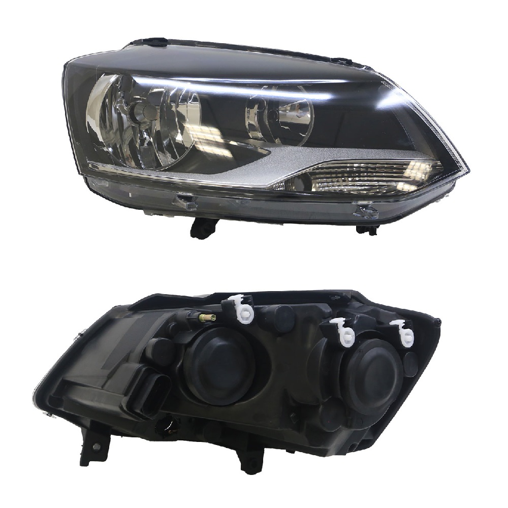 Farol Principal Máscara Negra Birefletor lado direito Solocar SL012068