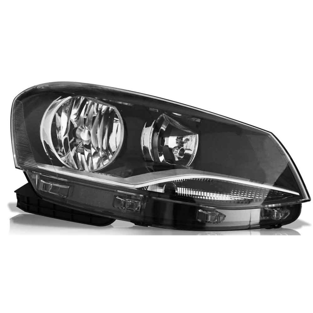 Farol Principal Máscara Negra Birefletor lado direito Rtech RTC8039