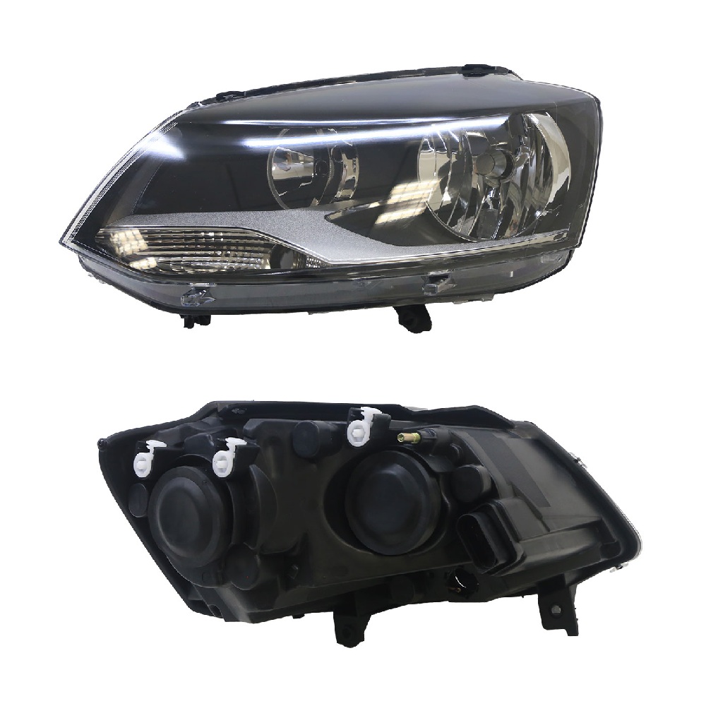 Farol Principal Máscara Negra Birefletor lado esquerdo Solocar SL012067