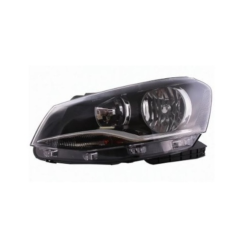 Farol Principal Máscara Negra Birefletor lado esquerdo Solocar SL012057