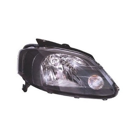 Farol Principal Máscara Negra Monorefletor H4 lado direito Rtech RTC3064