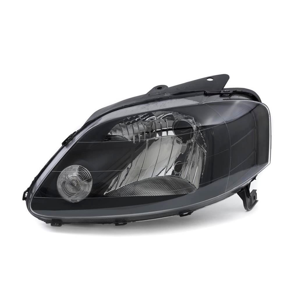 Farol Principal Máscara Negra Monorefletor H4 lado esquerdo Arteb 160633