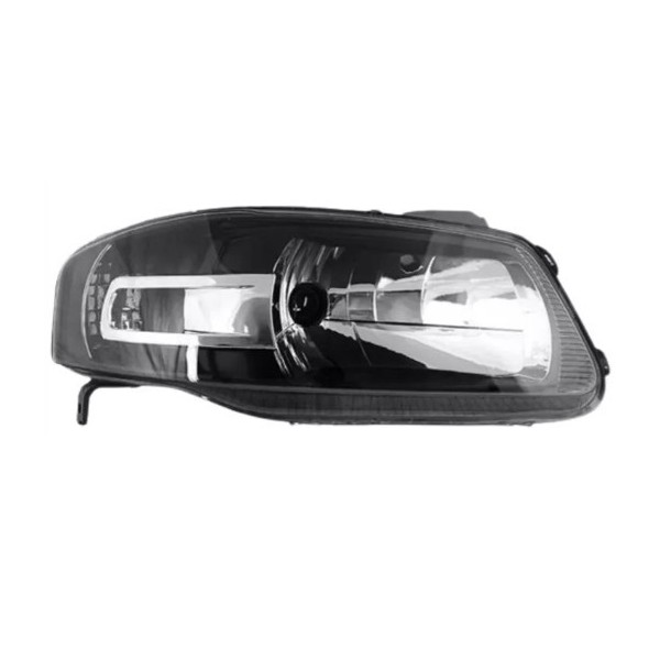 Farol Principal Máscara Negra Monorefletor lado esquerdo Rtech RTC3075