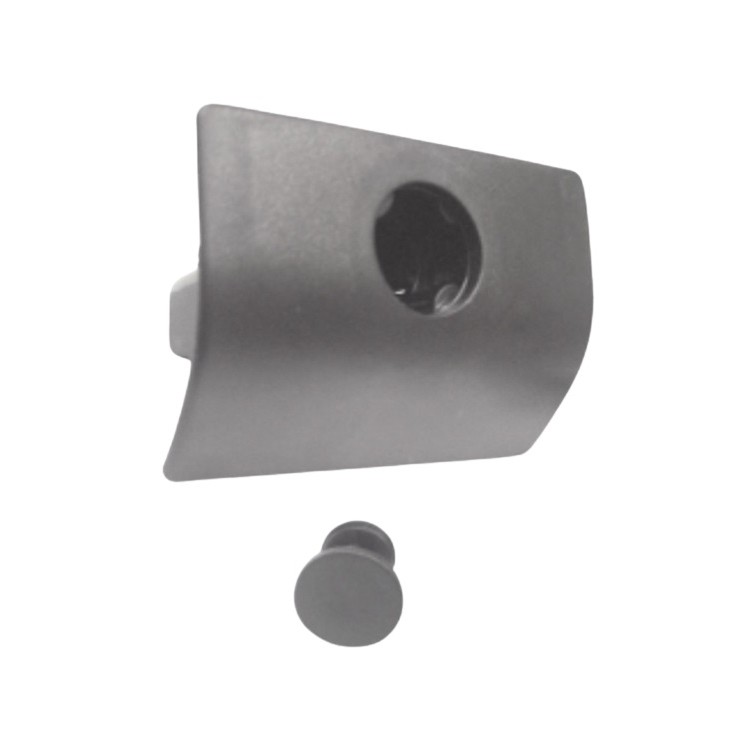 Fecho do Porta Luvas com Furo Cilindro Cinza Universal Automotive 21460